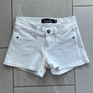 White Denim Shorts